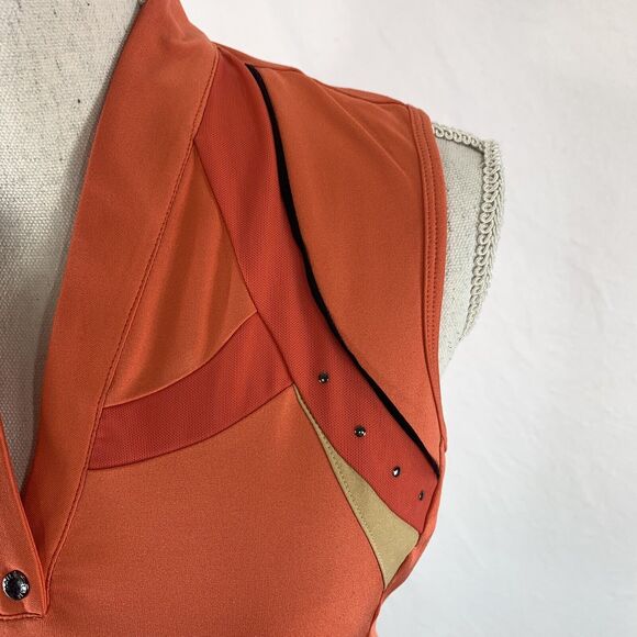 Tail Activewear Golf Shirt Athletic Wear Sleeveless Peach Stretch Size Small - Picture 7 of 9
